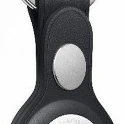 Uitgang 💯 Apple Airtag Lederen Sleutelhanger - Zwart ✔️