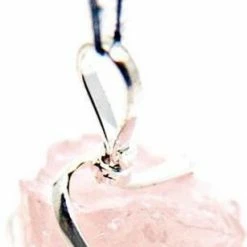 Begroting ๐ Spiru Ruwe Edelsteen Hanger Rozenkwarts Wikkel ๐