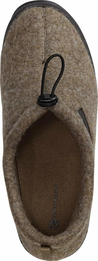 Groothandel ✔️ Travelin' Back-Home Heren Sloffen - Wollen Pantoffels - Rubberen Zool - Beige/Zand - Maat 46 ✨ 6 Groothandel ✔️ Travelin' Back-Home Heren Sloffen - Wollen Pantoffels - Rubberen Zool - Beige/Zand - Maat 46 ✨ - Afbeelding 4