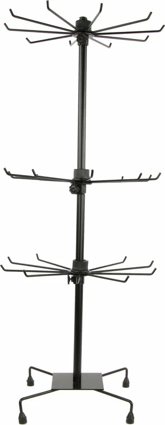 Nieuw π₯ Dielay Draaibare Molen Voor Sieraden - 3 Lagen - Metaal - 65x20 Cm - Zwart π₯° 3 Nieuw π₯ Dielay Draaibare Molen Voor Sieraden - 3 Lagen - Metaal - 65x20 Cm - Zwart π₯°