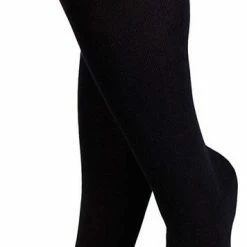 Korting ๐ Merkloos Fijne Merino Wol Kniehoge Sokken, Zwart, 39-42 ๐ฅ