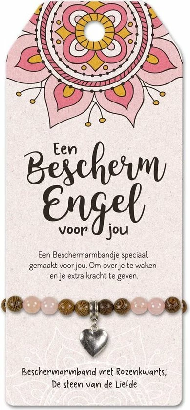 Begroting π Miko Armband - Beschermengel - Rozenkwarts - Hart - Op Cadeaukaart π 3 Begroting π Miko Armband - Beschermengel - Rozenkwarts - Hart - Op Cadeaukaart π