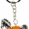 Kopen 🔥 Lg-imports Sleutelhanger Paard Junior 5 Cm Staal Zilver/oranje ✨