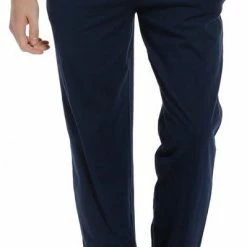 Goedkoop ✔️ Pastunette For Men Heren Lange Pyjamabroek Met Boordjes - Blauw - Maat L (52) 😉