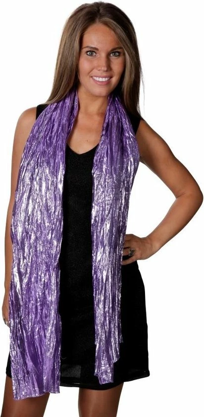Groothandel π₯ CHIAMAX Bling Bling - Glinster - Kreukelsjaal - Sjaal - Paars - Nieuwjaar - Partytime - De Toppers - Glitter And Glamour - Feest - Themafeest - Maffia π 4 Groothandel π₯ CHIAMAX Bling Bling - Glinster - Kreukelsjaal - Sjaal - Paars - Nieuwjaar - Partytime - De Toppers - Glitter And Glamour - Feest - Themafeest - Maffia π - Afbeelding 2
