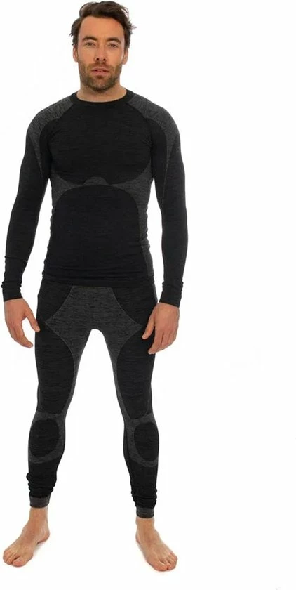 Beste deal 😀 HEAT KEEPER Heatkeeper Thermoset Heren Premium Techno - Thermoshirt Met Lange Mouwen En Legging - Zwart Melange - TOGwaarde 2.8 - Thermisch Isolerend 👚 Shirt En Legging - Maat XXL ❤️ 12 Beste deal 😀 HEAT KEEPER Heatkeeper Thermoset Heren Premium Techno - Thermoshirt Met Lange Mouwen En Legging - Zwart Melange - TOGwaarde 2.8 - Thermisch Isolerend 👚 Shirt En Legging - Maat XXL ❤️ - Afbeelding 10