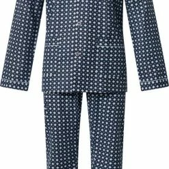 Aanbiedingen ⌛ Gentlemen Heren Pyjama Aangeruwd Navy 9440 52 🥰