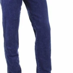 Beste Verkoop 😍 Wrangler Texas Medium Stretch Darkstone Heren Regular Fit 👖 Jeans - Donkerblauw - Maat 34/32 ✨