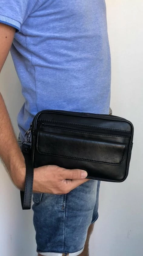 Groothandel π THL Design - Polstas Heren - Polstasje Heren Leer - Toilettas - 4 Vakken - Echt Leer Zwart π₯° 7 Groothandel π THL Design - Polstas Heren - Polstasje Heren Leer - Toilettas - 4 Vakken - Echt Leer Zwart π₯° - Afbeelding 5