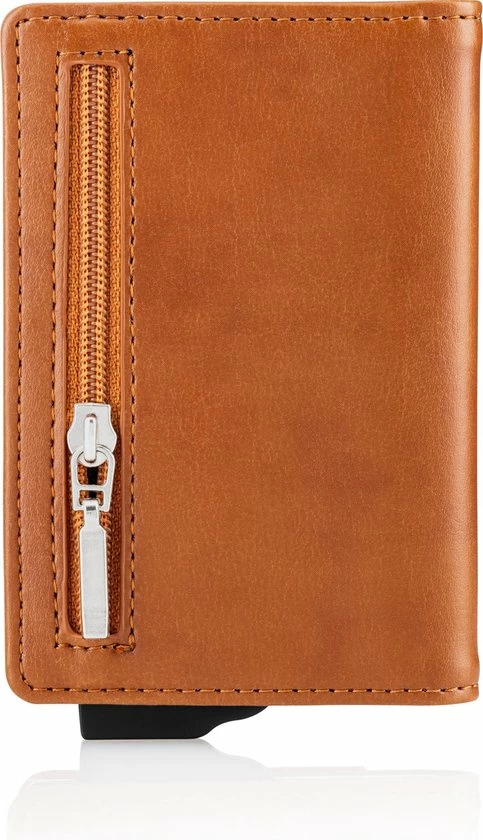 Coupon 🎉 Saetti Portemonnee Met Rits Luxe Pasjeshouder Kaarthouder - Bruin - Echt Leer 🤩 4 Coupon 🎉 Saetti Portemonnee Met Rits Luxe Pasjeshouder Kaarthouder - Bruin - Echt Leer 🤩 - Afbeelding 3