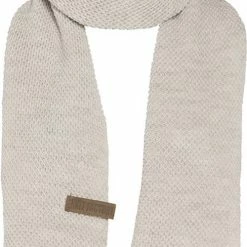 Gloednieuw 🔔 Knit Factory Jazz Gebreide Sjaal Dames & Heren - Beige - 200x30 Cm ✨