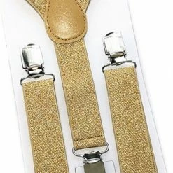 Kopen โ๏ธ Sorprese Bretels - Gouden Glitter - Bretels Heren Volwassenen - Elastisch ๐ฏ
