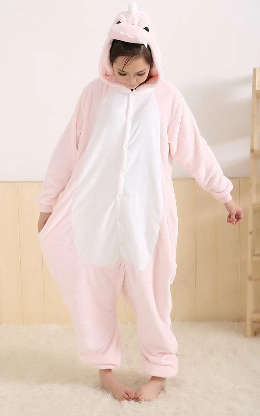 Beste deal π Merkloos Roze Dino Onesie Verkleedkleding - Volwassenen & Kinderen - S (145-159 Cm) β¨ 5 Beste deal π Merkloos Roze Dino Onesie Verkleedkleding - Volwassenen & Kinderen - S (145-159 Cm) β¨ - Afbeelding 3