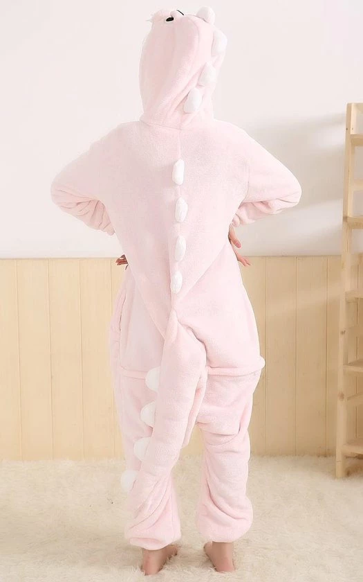 Beste deal π Merkloos Roze Dino Onesie Verkleedkleding - Volwassenen & Kinderen - S (145-159 Cm) β¨ 6 Beste deal π Merkloos Roze Dino Onesie Verkleedkleding - Volwassenen & Kinderen - S (145-159 Cm) β¨ - Afbeelding 4
