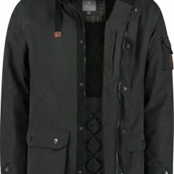 Nike shop 7 Uitgang ⌛ MGO Leisure Wear MGO Loek Heren Winterjas - Waterdicht En Winddicht - Parka Zwart - Maat M ⌛