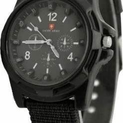 Gloednieuw ๐ Fashion Favorite Swiss Army Horloge Zwart | Nylon | 40 Mm ๐