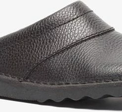 Gloednieuw 🔥 Natuform Leren Heren Pantoffels - Zwart - Maat 42 - Sloffen - Echt Leer ⭐