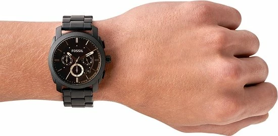 Korting 🎉 Fossil Machine FS4682 Herenhorloge 42 Mm - Zwart 🤩 13 Korting 🎉 Fossil Machine FS4682 Herenhorloge 42 Mm - Zwart 🤩 - Afbeelding 11