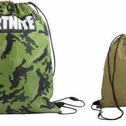 Aanbiedingen ๐ Fortnite Rugtas Gymtas - Legerprint - 33 X 38 Cm ๐