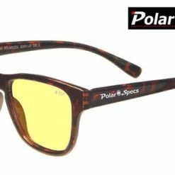 Coupon 😍 Polar Specs? Polar Specs Polariserende Nachtbril Reiziger Classic PS9011 Tortoise Bruin Polarized Nightdriving Small Unisex 😀