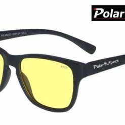 Kopen 🧨 Polar Specs? Polar Specs Polariserende Nachtbril Reiziger Classic PS9011 Mat Black Polarized Nightdriving Small Unisex ✔️
