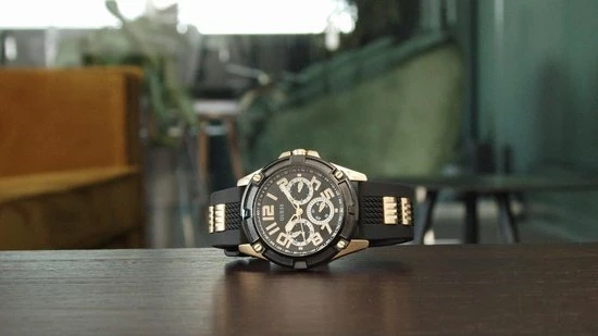 Promo 😉 Guess ⌚ Watches DELTA GW0051G2 Heren Horloge 46 Mm - Zwart ❤️ 4 Promo 😉 Guess ⌚ Watches DELTA GW0051G2 Heren Horloge 46 Mm - Zwart ❤️ - Afbeelding 2