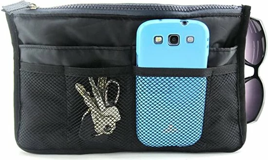 Beste Verkoop ๐ Merkloos Handtas Organizer - Bag In Bag - 11 Ruime Vakken - Zwart - 29 X 9 X 17 Cm - Tasorganizer ๐ 7 Beste Verkoop ๐ Merkloos Handtas Organizer - Bag In Bag - 11 Ruime Vakken - Zwart - 29 X 9 X 17 Cm - Tasorganizer ๐ - Afbeelding 5