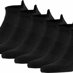 Korting 👍 Hipperboo 6 Paar Bamboe 👟 Sneakersokken - Maat 43-46 - Heren - Enkelsokken - Zwart 😍