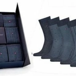 Beste Pirce โญ Tommy Hilfiger 5P GIFTBOX BIRDEYE Mannen Sokken - ๐ Jeans - Maat 39/42 ๐