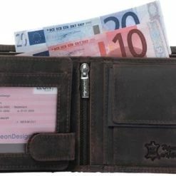 Coupon โ๏ธ LeonDesign Portemonnee Heren - Portemonnee - Heren Portemonnee - Portemonnee Jongens - Cadeau Voor Man - Heren Portemonnee - Cadeau Voor Hem - Cadeau Voor Man Verjaardag - Mannen Cadeautjes - Pasjeshouder - Cadeau Man Verjaardag - Portemonee - Portomonee Heren โ๏ธ