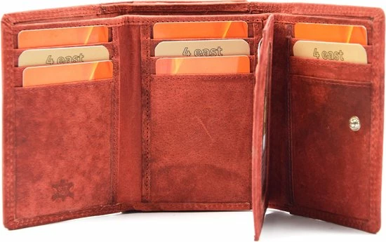 Uitgang 🔔 Portemonnee - Portemonnee Dames - Portemonnee Heren - Portemonnee Pasjes- Volledig Leer- 4E-458 - RFID Protected Anti Skim - 4East - Rood - Portemonnee Dames Rood- Portemonnee Klein 💯 9 Uitgang 🔔 Portemonnee - Portemonnee Dames - Portemonnee Heren - Portemonnee Pasjes- Volledig Leer- 4E-458 - RFID Protected Anti Skim - 4East - Rood - Portemonnee Dames Rood- Portemonnee Klein 💯 - Afbeelding 7