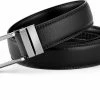 Coupon 🔔 RodeBelt Split-Lederen Heren Riem Automatische Gesp -Zwart - Verstelbare Riem Zonder Gaatjes ,130cm One Size, Pin 💯 -Nike shop 550x355 5