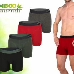 Goedkoop ๐ Bamboo Essentials - Boxershort Heren - Bamboe - 4 Stuks - Assorted - L - Ondergoed Heren - Heren Ondergoed - Boxer - Bamboe Boxershorts Voor Mannen ๐งจ