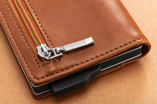 Coupon 🎉 Saetti Portemonnee Met Rits Luxe Pasjeshouder Kaarthouder - Bruin - Echt Leer 🤩 6 Coupon 🎉 Saetti Portemonnee Met Rits Luxe Pasjeshouder Kaarthouder - Bruin - Echt Leer 🤩 - Afbeelding 5