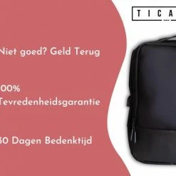 Nieuw 💯 Ticaba Rolle - Waterafstotende Laptop Rugzak Inclusief Usb Oplaadstation - 14 T/m 15,6 Inch - Rugtas Voor Dames En Heren - Zwart 😀 -Nike shop 550x374