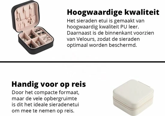 Kopen π AXBO Kleine Sieradendoos - Juwelendoos - Etui - Opbergbox - Compact - Klein - Reisetui - Wit π 8 Kopen π AXBO Kleine Sieradendoos - Juwelendoos - Etui - Opbergbox - Compact - Klein - Reisetui - Wit π - Afbeelding 6