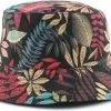 Promo 🎁 Merkloos Bucket Hat - Jungle - Rood Blauw - Regenhoedje - Vissershoedje 🎉