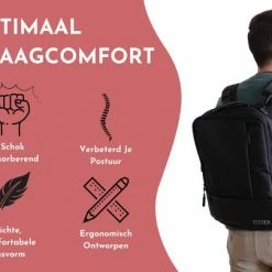 Nieuw 💯 Ticaba Rolle - Waterafstotende Laptop Rugzak Inclusief Usb Oplaadstation - 14 T/m 15,6 Inch - Rugtas Voor Dames En Heren - Zwart 😀 -Nike shop 550x404