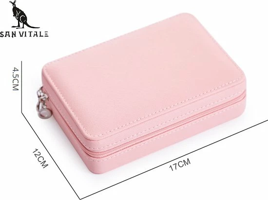 Kopen 🎉 San Vitale Luxe Sieradendoos 2.0 - Bijouterie Kistje Juwelendoos - Ring/Oorbellen/ Ketting/Horloge Dames/ Meisjes Gr. Reisformaat Wit 💯 9 Kopen 🎉 San Vitale Luxe Sieradendoos 2.0 - Bijouterie Kistje Juwelendoos - Ring/Oorbellen/ Ketting/Horloge Dames/ Meisjes Gr. Reisformaat Wit 💯 - Afbeelding 7