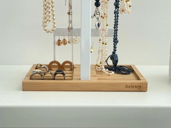 Aanbiedingen 🛒 Galeara Design Sieradenhouder Kettingen Ketting Opbergrek Sieraden - Sieradenrek Wit Halskettingen Armbanden Oorbellen Ringen Galeara Viva 🔥 4 Aanbiedingen 🛒 Galeara Design Sieradenhouder Kettingen Ketting Opbergrek Sieraden - Sieradenrek Wit Halskettingen Armbanden Oorbellen Ringen Galeara Viva 🔥 - Afbeelding 2