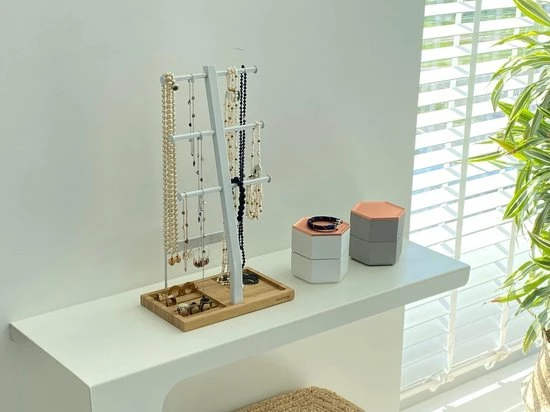 Aanbiedingen 🛒 Galeara Design Sieradenhouder Kettingen Ketting Opbergrek Sieraden - Sieradenrek Wit Halskettingen Armbanden Oorbellen Ringen Galeara Viva 🔥 5 Aanbiedingen 🛒 Galeara Design Sieradenhouder Kettingen Ketting Opbergrek Sieraden - Sieradenrek Wit Halskettingen Armbanden Oorbellen Ringen Galeara Viva 🔥 - Afbeelding 3