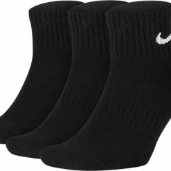 Nieuw β Nike Everyday Cushion Ankle Sokken Sokken - Maat 46-50 - Unisex - Zwart/wit β€οΈ