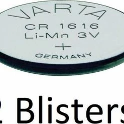 Kopen ⌛ 2 Stuks (2 Blisters A 1 St) Varta CR1616 Wegwerpbatterij Lithium 🤩