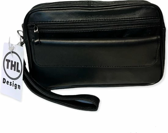 Groothandel π THL Design - Polstas Heren - Polstasje Heren Leer - Toilettas - 4 Vakken - Echt Leer Zwart π₯° 3 Groothandel π THL Design - Polstas Heren - Polstasje Heren Leer - Toilettas - 4 Vakken - Echt Leer Zwart π₯°