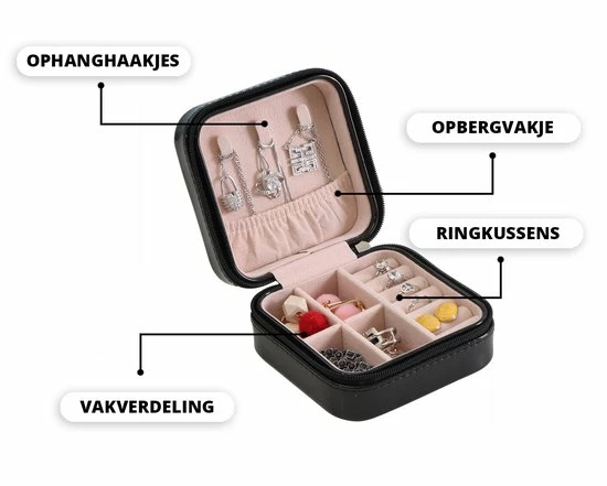 Kopen π AXBO Kleine Sieradendoos - Juwelendoos - Etui - Opbergbox - Compact - Klein - Reisetui - Wit π 4 Kopen π AXBO Kleine Sieradendoos - Juwelendoos - Etui - Opbergbox - Compact - Klein - Reisetui - Wit π - Afbeelding 2