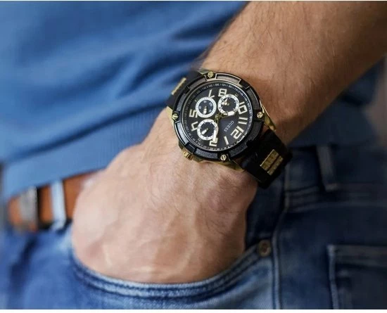 Promo 😉 Guess ⌚ Watches DELTA GW0051G2 Heren Horloge 46 Mm - Zwart ❤️ 9 Promo 😉 Guess ⌚ Watches DELTA GW0051G2 Heren Horloge 46 Mm - Zwart ❤️ - Afbeelding 7