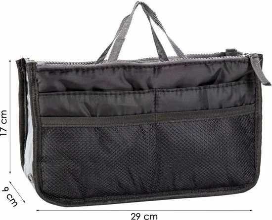 Beste Verkoop ๐ Merkloos Handtas Organizer - Bag In Bag - 11 Ruime Vakken - Zwart - 29 X 9 X 17 Cm - Tasorganizer ๐ 9 Beste Verkoop ๐ Merkloos Handtas Organizer - Bag In Bag - 11 Ruime Vakken - Zwart - 29 X 9 X 17 Cm - Tasorganizer ๐ - Afbeelding 7