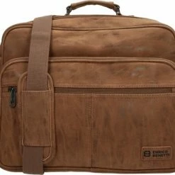 Hete verkoop ๐ Enrico Benetti Rotterdam 66621 Laptoptas Met 15" Laptopvak / Reportertas - Camel โ๏ธ