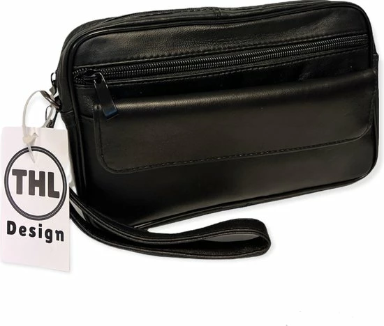 Groothandel π THL Design - Polstas Heren - Polstasje Heren Leer - Toilettas - 4 Vakken - Echt Leer Zwart π₯° 4 Groothandel π THL Design - Polstas Heren - Polstasje Heren Leer - Toilettas - 4 Vakken - Echt Leer Zwart π₯° - Afbeelding 2