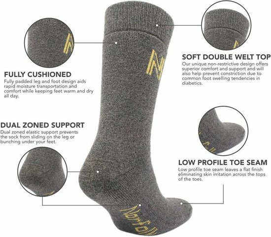 Kopen π― Norfolk - Wandelsokken - Merinowol En Bamboe Thermische, Outdoor Zacht En Warme Sokken - Gabby - Zwart - Unisex - 43-46 π 5 Kopen π― Norfolk - Wandelsokken - Merinowol En Bamboe Thermische, Outdoor Zacht En Warme Sokken - Gabby - Zwart - Unisex - 43-46 π - Afbeelding 3